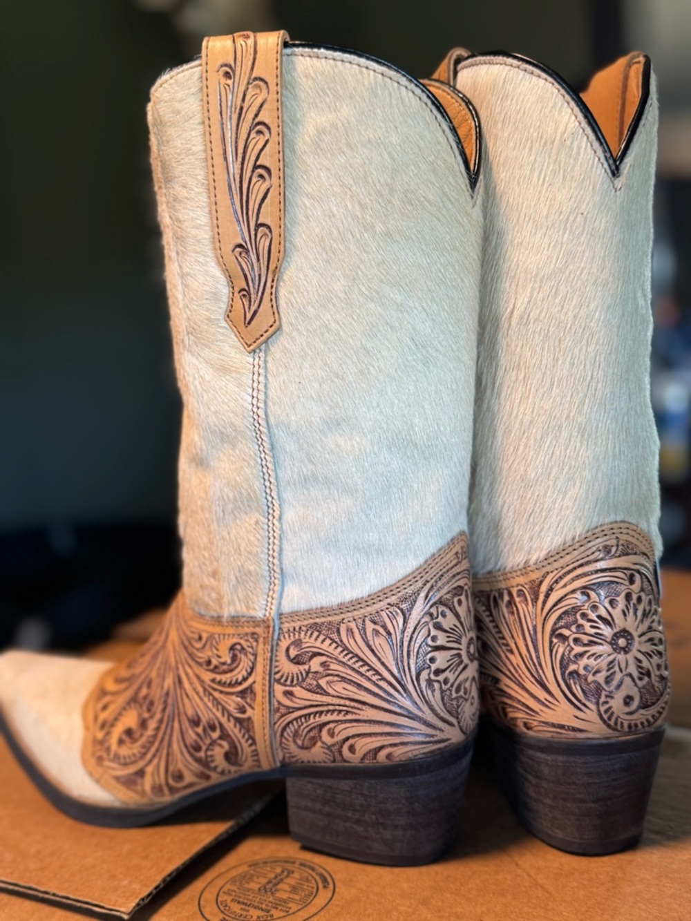 American Darling Authentic Cowhide Boots - Picture 3 of 5